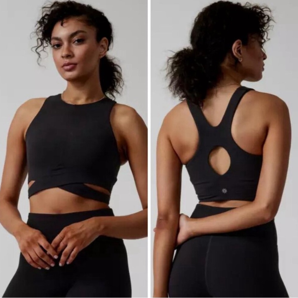 Athleta Conscious Cut Out Longline Sports Bra Top - Picture 2 of 6
